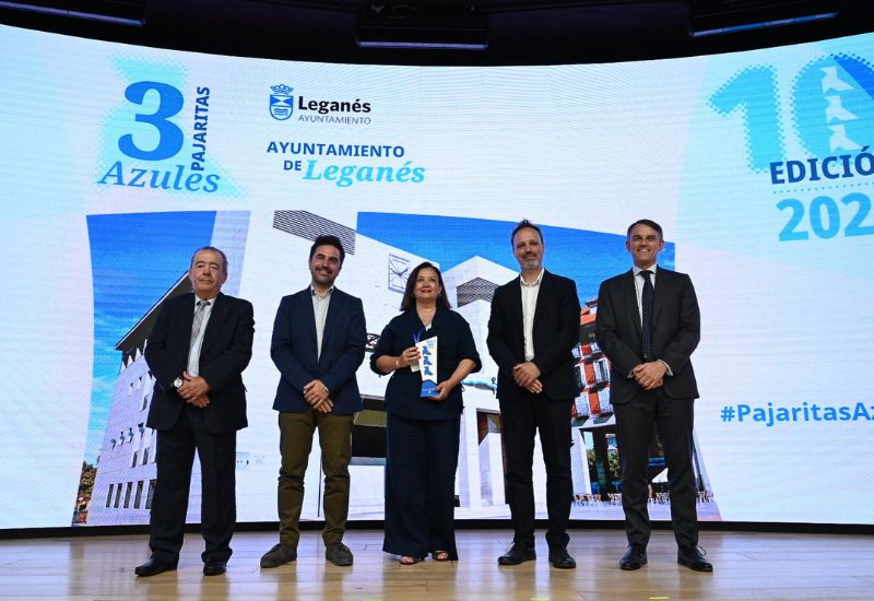 Leganés recibe de nuevo el máximo de Pajaritas Azules por la recogida de papel y cartón