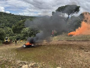 Las autoridades activan la alerta máxima por riesgo de incendio en Villamantilla